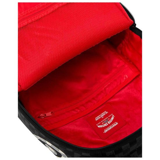Sprayground Τσάντα πλάτης Black and White Drip Check Shark DLXSV Backpack